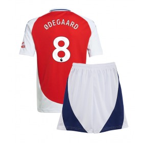 Arsenal Martin Odegaard #8 Hemmakläder Barn 2024-25 Kortärmad (+ Korta byxor)